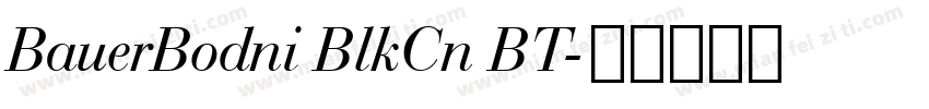 BauerBodni BlkCn BT字体转换